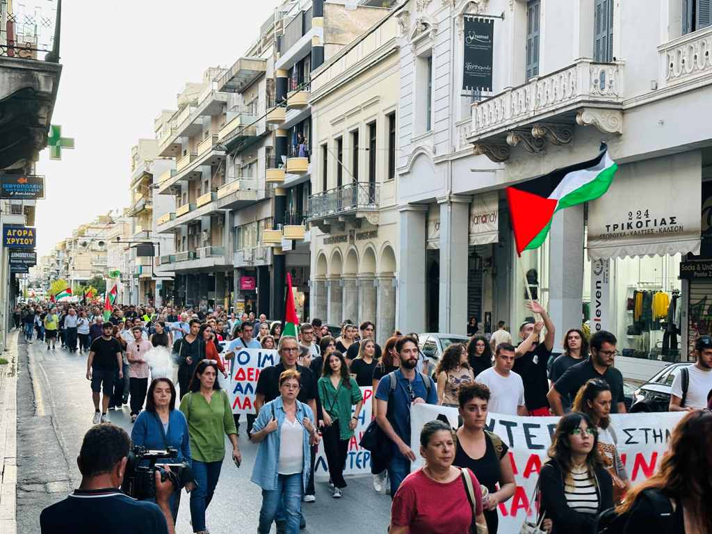 Πάτρα: Η Δημοτική Αρχή «παρών» στη συγκέντρωση και πορεία υπέρ της Παλαιστίνης - ΦΩΤΟ