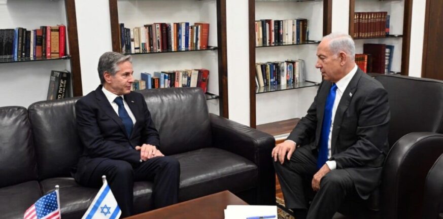 Στο Ισραήλ ο Α. Μπλίνκεν – Συνάντηση με Νετανιάχου και μήνυμα αποτροπής: «Είμαστε εδώ, δεν πάμε πουθενά»