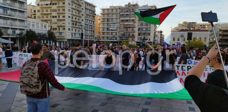 Πάτρα: Συγκέντρωση συμπαράστασης στον Παλαιστινιακό λαό ΦΩΤΟ
