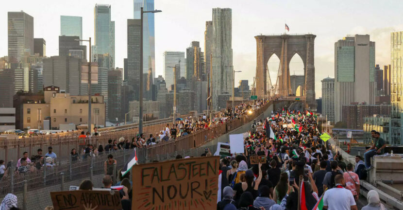 ΗΠΑ: Μεγάλη διαδήλωση στο Μπρούκλιν για τους βομβαρδισμούς στη Γάζα