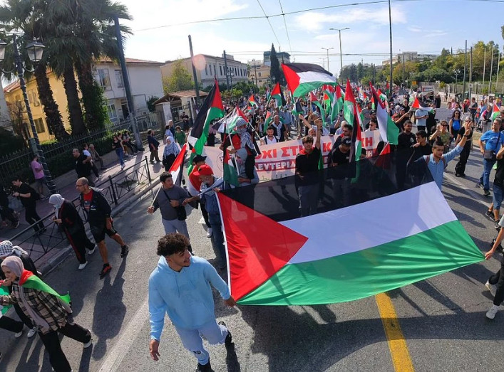 Πορεία,ΠΑΜΕ,Παλαιστίνη