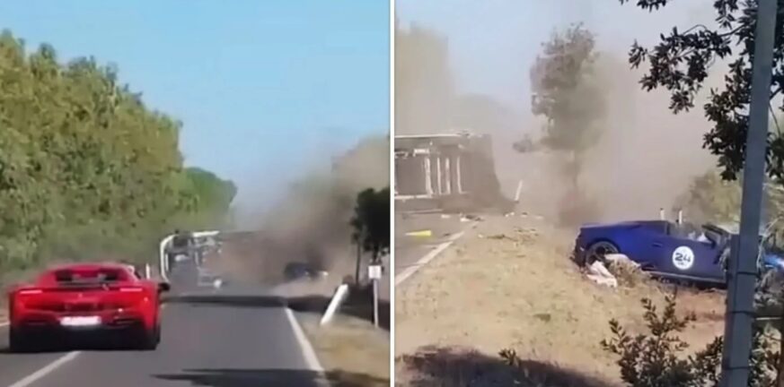 Δυο νεκροί σε τρομακτρικό τροχαίο με supercars στην Ιταλία - ΒΙΝΤΕΟ