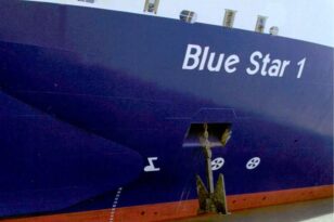 Νάξος: Το πλοίο Blue Star 1 προσέκρουσε στο λιμάνι - Πνέουν δυνατοί άνεμοι στην περιοχή