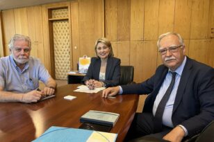 Στο Υπουργείο Υποδομών για τον Οδοντωτό ο Θ. Παπαδόπουλος - Συναντήθηκε με την Χριστίνα Αλεξοπούλου