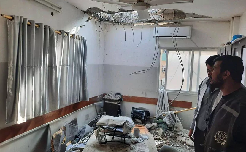 λωρίδα της γάζας,ισραηλινοί,βομβαρδισμός,νοσοκομείο