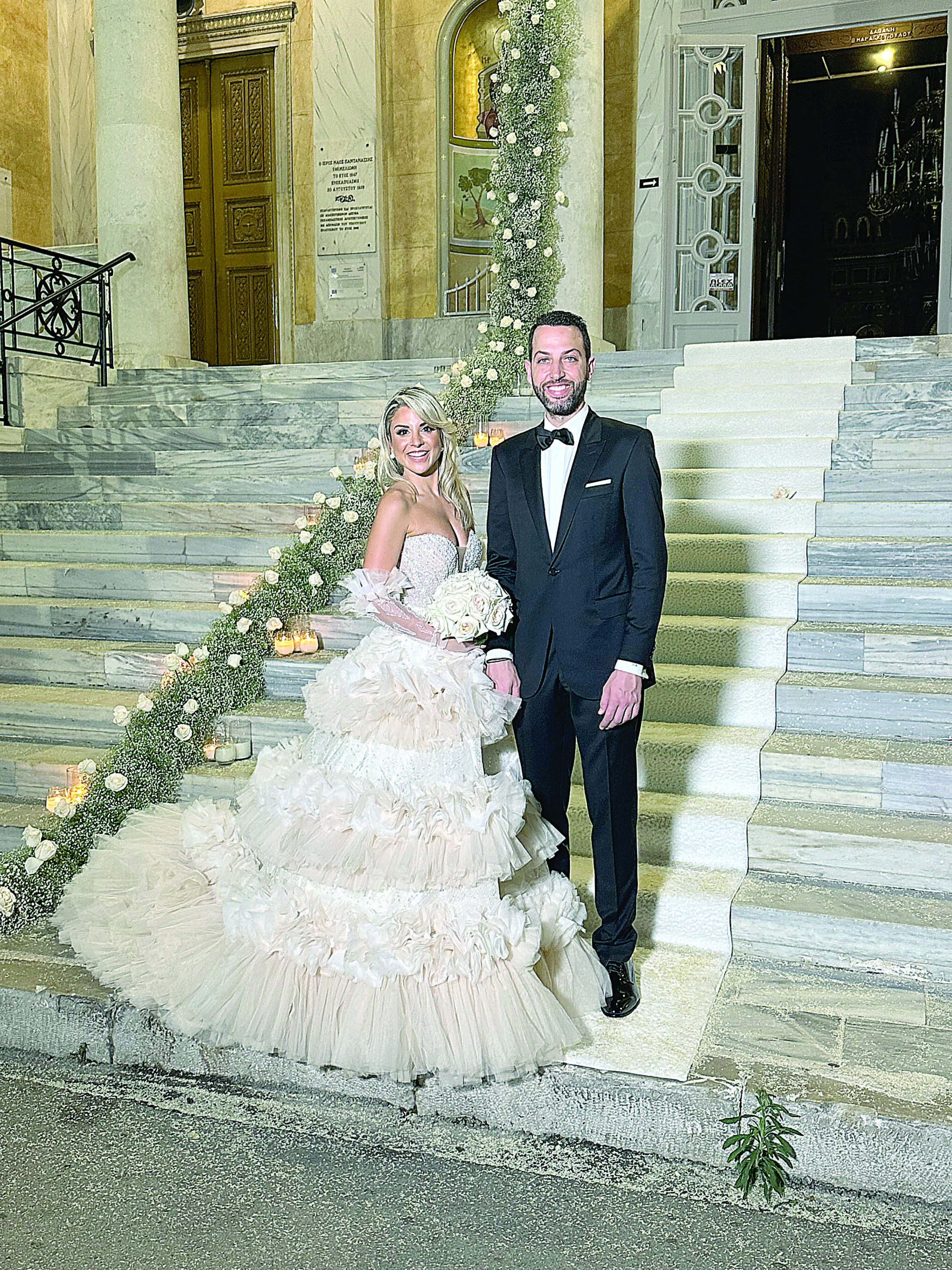 Παντρεύτηκε ο επιχειρηματίας Σταύρος Χρόνης-Εντυπωσιακή νύφη η Κρίστυ Μπαρμπαγιάννη