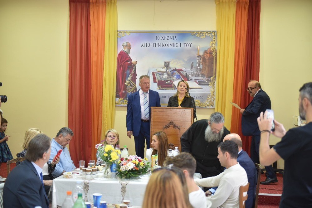 Πάτρα: H αντιδήμαρχος Αναστασία Τογιοπούλου στην εκδήλωση για τον εορτασμό της πολύτεκνης οικογένειας ΦΩΤΟ