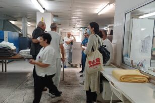 Περιοδεία Καραθανασόπουλου στο Πανεπιστημιακό Γενικό Νοσοκομείο Πατρών