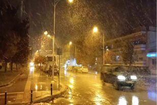 Πτολεμαϊδα: Χιόνια και τσουχτερό κρύο έφερε η κακοκαιρία Βettina ΦΩΤΟ - ΒΙΝΤΕΟ