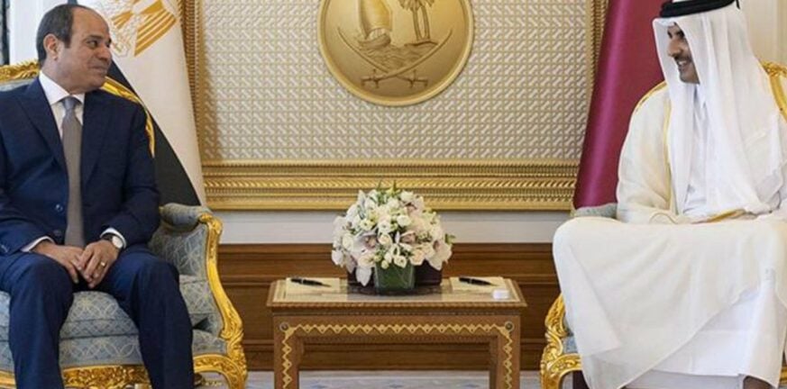 Μέση Ανατολή: Ο εμίρης του Κατάρ συναντήθηκε με τον Αιγύπτιο πρόεδρο στο Κάιρο - ΒΙΝΤΕΟ