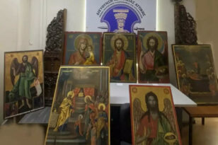 Επτά κλεμμένες εικόνες βρέθηκαν σε μοναστήρι της Αττικής