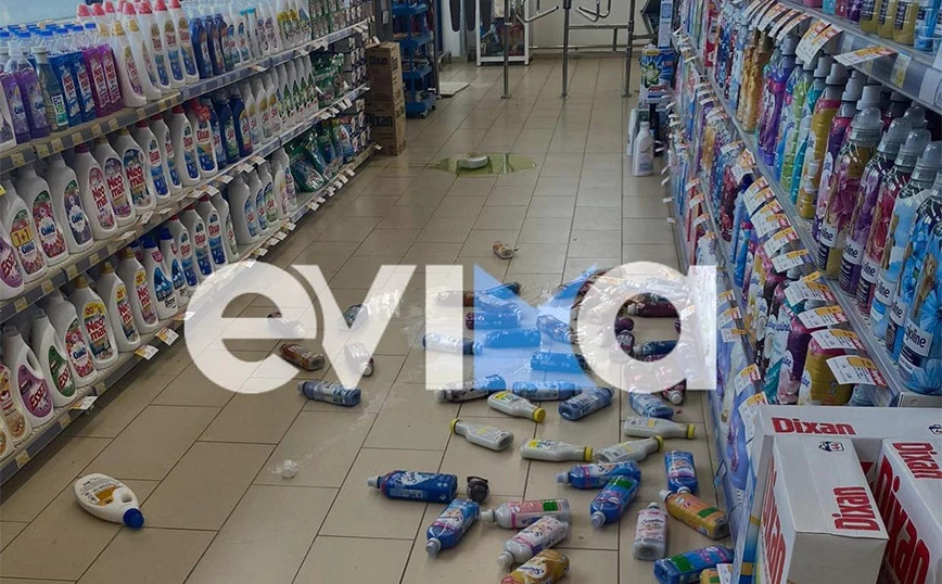 Σεισμός Εύβοια: Ανησυχία μετά τα 5,2 Ρίχτερ - ΦΩΤΟ από σούπερ μάρκετ και σχολεία στο Μαντούδι
