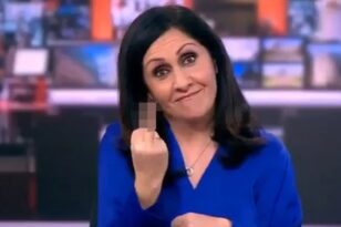 ΒΙΝΤΕΟ με παρουσιάστρια ειδήσεων του BBC με υψωμένο μεσαίο δάχτυλο on air