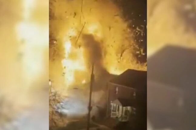 ΒΙΝΤΕΟ από τη στιγμή της έκρηξης σε σπίτι στη Βιρτζίνια την ώρα αστυνομικής έρευνας