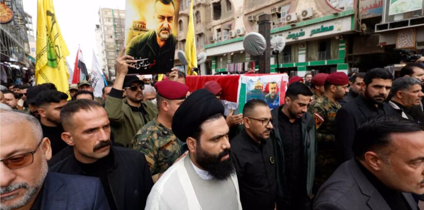 Ιράκ: «Θάνατος στο Ισραήλ – Οι ΗΠΑ είναι ο σατανάς» φώναζαν οι συγκεντρωμένοι στην κηδεία ταξίαρχου των Φρουρών της Επανάστασης