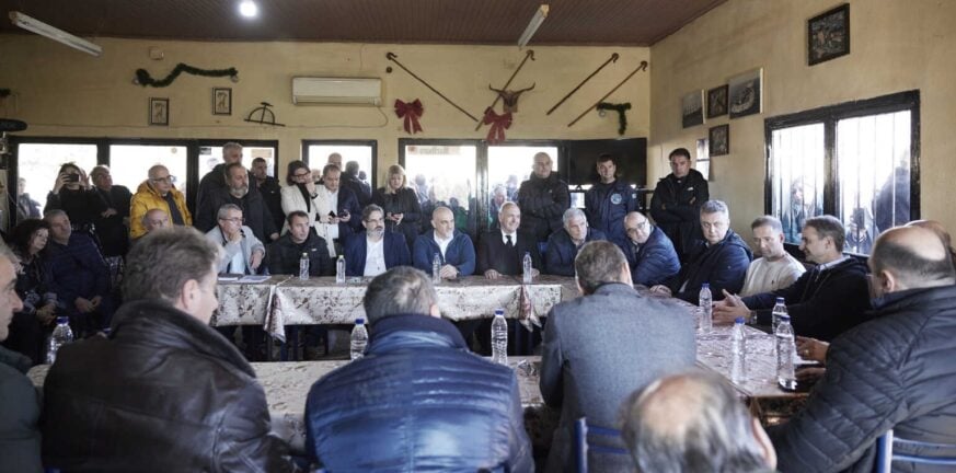 Την μετεγκατάσταση του χωριού Μεταμόρφωση που επλήγη από τον Daniel ανακοίνωσε ο Κυριάκος Μητσοτάκης