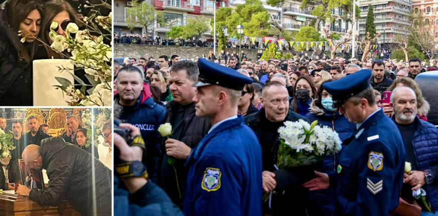 Βασίλης Καρράς: Η Θεσσαλονίκη αποχαιρετά τον «άρχοντά» της - Πλήθος κόσμου στο λαϊκό προσκήνυμα ΦΩΤΟ - ΒΙΝΤΕΟ