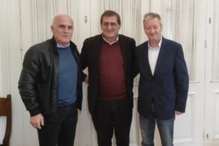 Πάτρα: Συνάντηση του Κώστα Πελετίδη με τον πρόεδρο της ΕΓΟ Αθανάσιο Σταθόπουλο