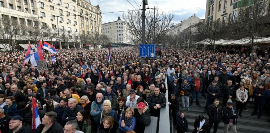 Σερβία: Συγκέντρωση διαμαρτυρίας με αίτημα την επανάληψη των εκλογών στο Βελιγράδι