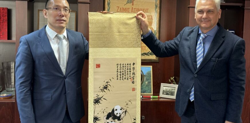 Αντιπροσωπεία Κινέζικου Πανεπιστημίου επισκέφθηκε τον αντιπεριφερειάρχη Αχαΐας Φωκίωνα Ζαΐμη