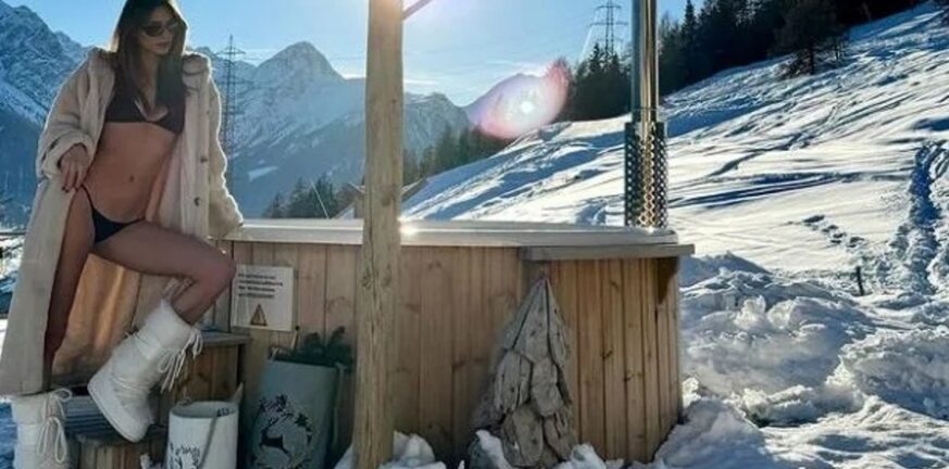 Οι καυτές πόζες της Πατρινής Ηλιάνας Παπαγεωργίου στις Ελβετικές Αλπεις - ΦΩΤΟ