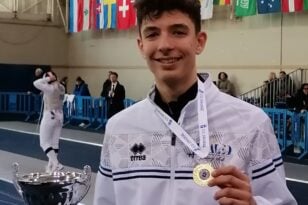Πρωταθλητής Ελλάδας ο πατρινός ξιφομάχος Μαξιμιλιανός Χατζηγιάννης