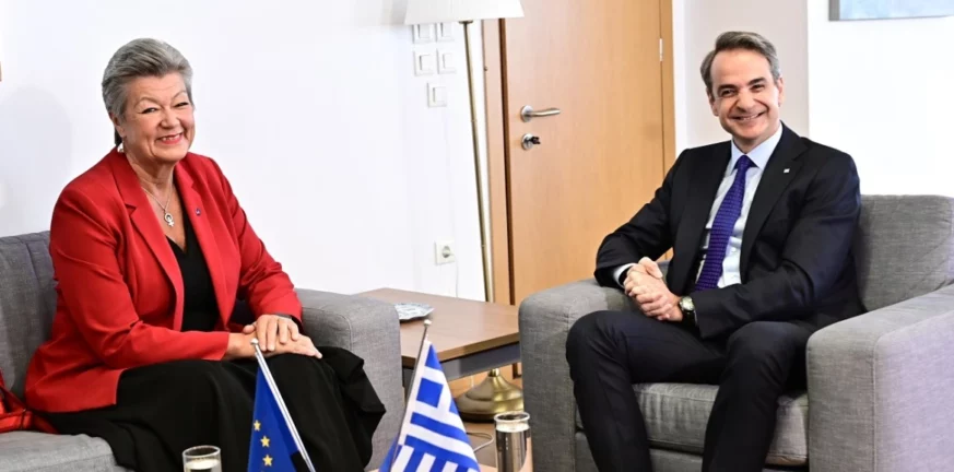 Κυριάκος Μητσοτάκης: Συναντήθηκε με την ευρωπαία επίτροπο Εσωτερικών Υποθέσεων, Ίλβα Γιόχανσον