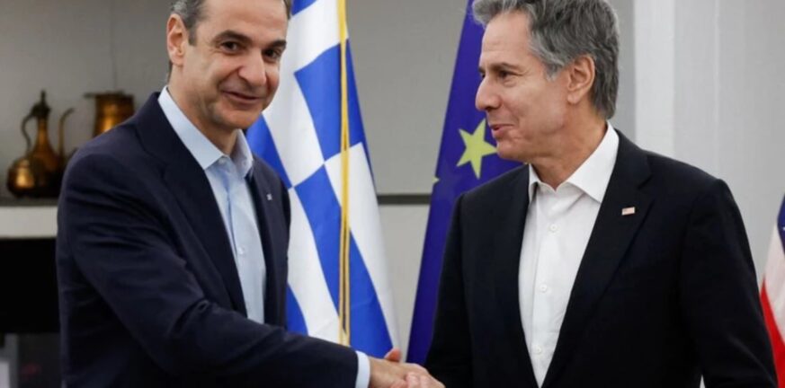 Επιβεβαιώθηκαν η στενή συνεργασία και οι ισχυρές σχέσεις Ελλάδας - ΗΠΑ στην συνάντηση Μητσοτάκη – Μπλίνκεν ΦΩΤΟ
