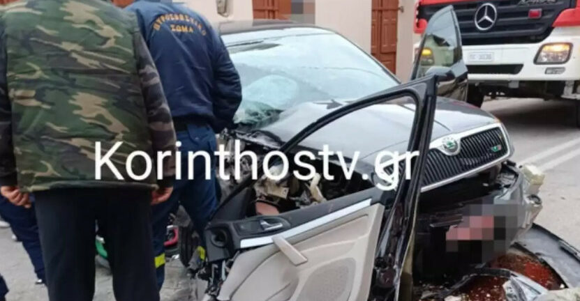 Σοβαρό τροχαίο στο Δερβένι - Μεταφέρθηκαν στο νοσοκομείο Αιγίου οι τραυματίες