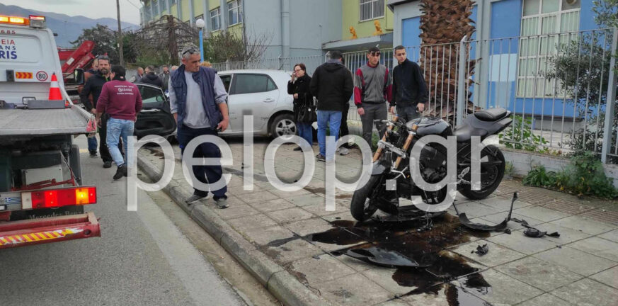 Πάτρα: Τραγωδία στην άσφαλτο - Νεκρός μοτοσικλετιστής - Εκσφενδονίστηκε στα κάγκελα του 3ου Λυκείου ΦΩΤΟ
