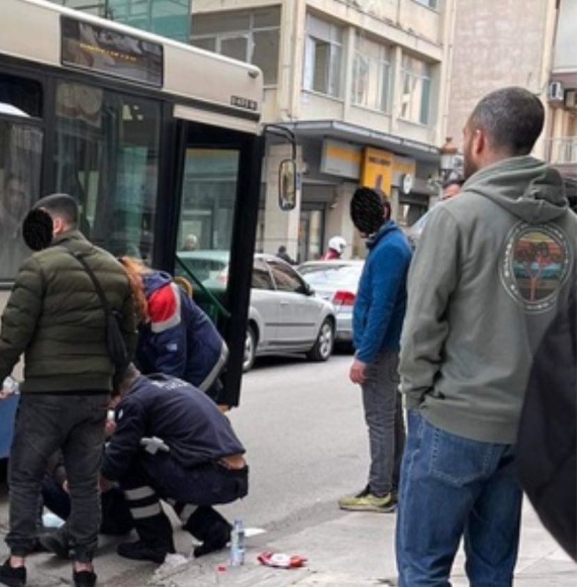 Παράσυρση πεζού από λεωφορείο στο κέντρο της Πάτρας - ΦΩΤΟ