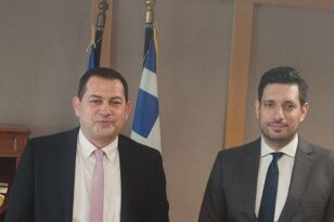 Ο αντιπεριφερειάρχης Θ. Βασιλόπουλος με τον υφυπουργό Ψηφιακής Διακυβέρνησης, Κ. Κυρανάκη - Τι συζήτησαν