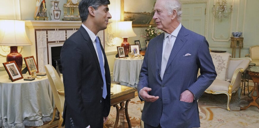 Ρίσι Σούνακ: Η πρώτη συνάντησή του με τον βασιλιά Κάρολο μετά την ανακοίνωση της διάγνωσής του με καρκίνο