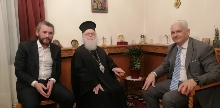 Επίσκεψη αντιπεριφερειάρχη Αχαΐας Φ. Ζαΐμης στα Τίρανα - Συναντήθηκε με τον Αρχιεπίσκοπο Αλβανίας Αναστάσιο