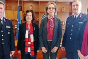 Πάτρα: Επίσκεψη στην ΕΛΑΣ από την Πρέσβειρα της Γαλλίας