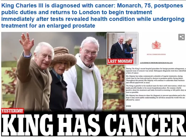 Βασιλιάς Κάρολος: Το έκτακτο δελτίο του BBC για τη διάγνωση με καρκίνο – Σοκ στα βρετανικά ΜΜΕ
