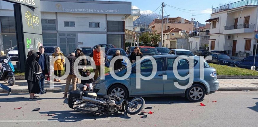 Πάτρα: Συγκρούστηκε ΙΧ αυτοκίνητο με δίκυκλο - Τραυματίστηκε ένα άτομο ΦΩΤΟ