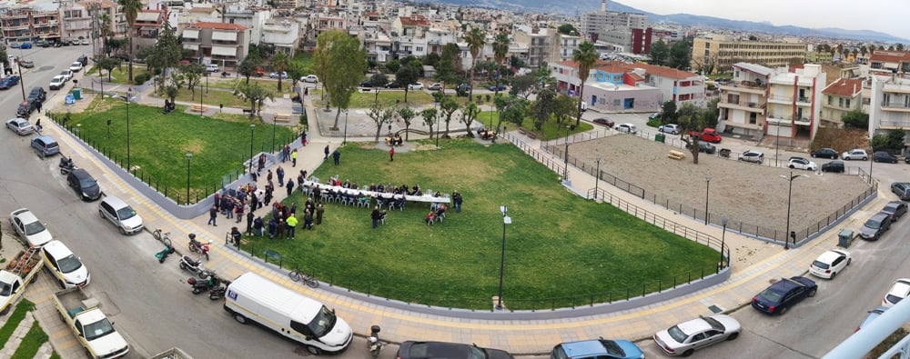 Πάτρα: Εγκαινιάστηκε η πλατεία Αγίας Αλεξιώτισσας με γλέντι από τους κατοίκους και τους εργαζόμενους ΦΩΤΟ