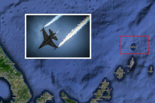 Έπεσε F-16 στη νήσο Ψαθούρα νότια της Χαλκιδικής - Σώος ο πιλότος - Η ανακοίνωση του ΓΕΑ