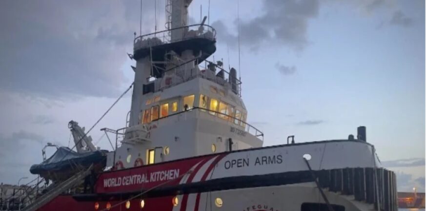 Στη Γάζα το πλοίο Open Arms με ανθρωπιστική βοήθεια με 200 τόνους τρόφιμα