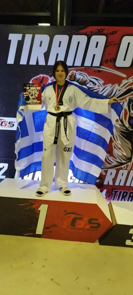 ΑΣ Αγωγή Πατρών: Χρυσό μετάλλιο taekwondo για την Ιωάννα Ραφαέλα Τσαγκάνη