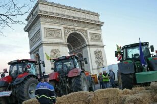 Γαλλία: 66 συλλήψεις στην διαδήλωση αγροτών στην Αψίδα του Θριάμβου - ΒΙΝΤΕΟ