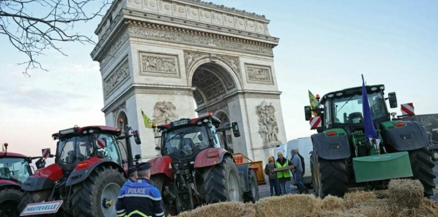 Γαλλία: 66 συλλήψεις στην διαδήλωση αγροτών στην Αψίδα του Θριάμβου - ΒΙΝΤΕΟ