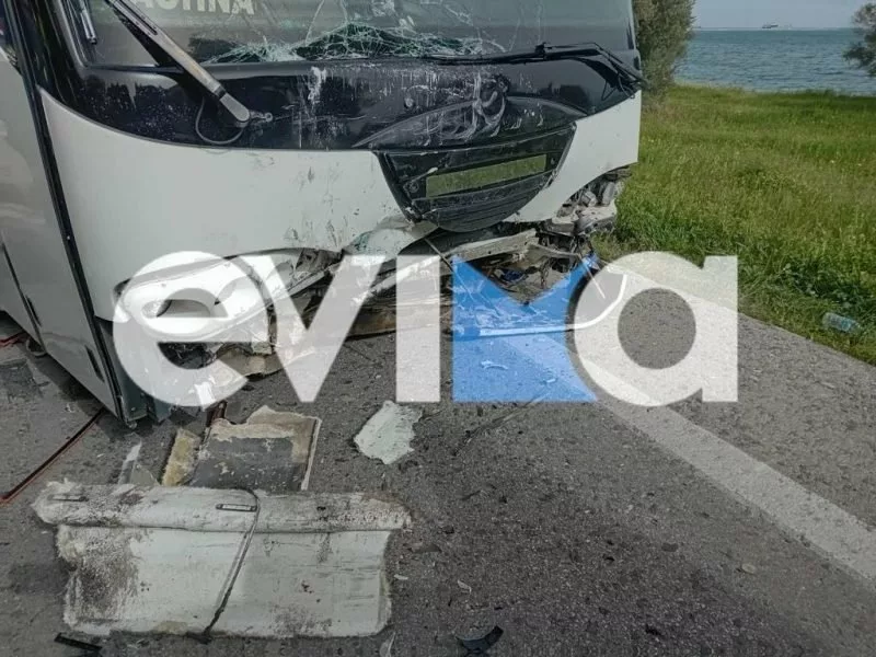 Τροχαίο δυστύχημα στην Εύβοια: 69χρονος έπαθε ανακοπή την ώρα που οδηγούσε και έπεσε σε λεωφορείο