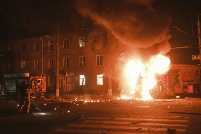 Ρωσία: Πυρκαγιά μετά την κατάρριψη drones στην περιφέρεια Κουρσκ