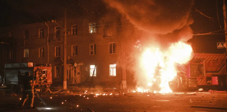 Ρωσία: Πυρκαγιά μετά την κατάρριψη drones στην περιφέρεια Κουρσκ