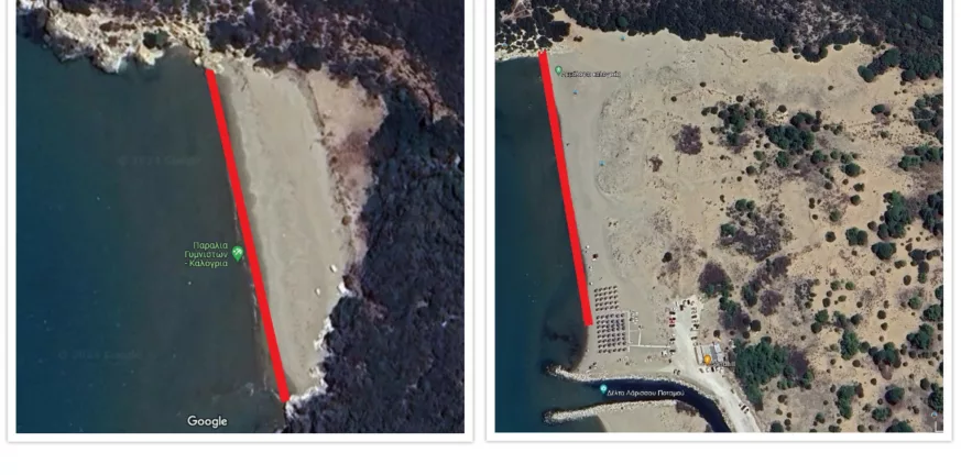Απάτητες παραλίες: Απαγόρευση χρήσης μόνο σε δύο μικρά τμήματα στην Καλογριά