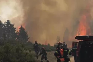 Κατερίνη: Μαίνεται για δεύτερη ημέρα η φωτιά στα Πιέρια Όρη