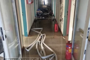 Ιωάννινα: Εκτεταμένες ζημιές στην φοιτητική εστία της Πανεπιστημιούπολης μετά από φωτιά