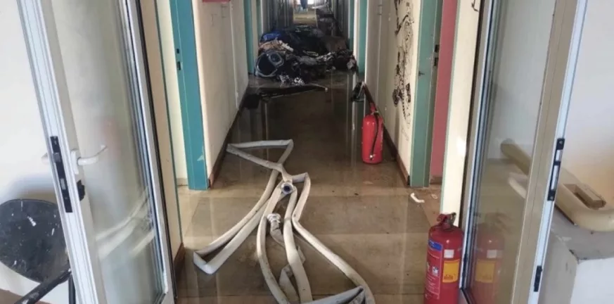 Ιωάννινα: Εκτεταμένες ζημιές στην φοιτητική εστία της Πανεπιστημιούπολης μετά από φωτιά